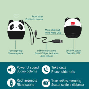 Enceinte-Pump-Up-The Volume-Panda-Legami